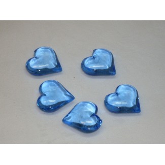 Кристалл Сердце синее 5 шт А 815