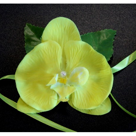 Браслет Гавайский Орхидея лимонная