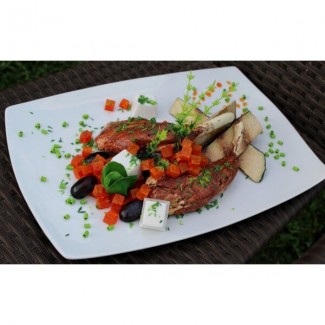 Муляж Мясо гриль с овощами Блюдо