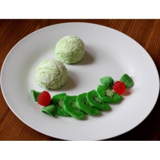 Муляж Морозиво Фісташкове 2 кульки+декор