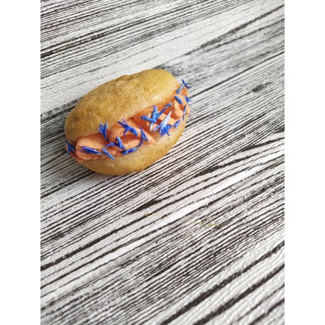 Муляж Тістечко-гамбургер "Лосось"